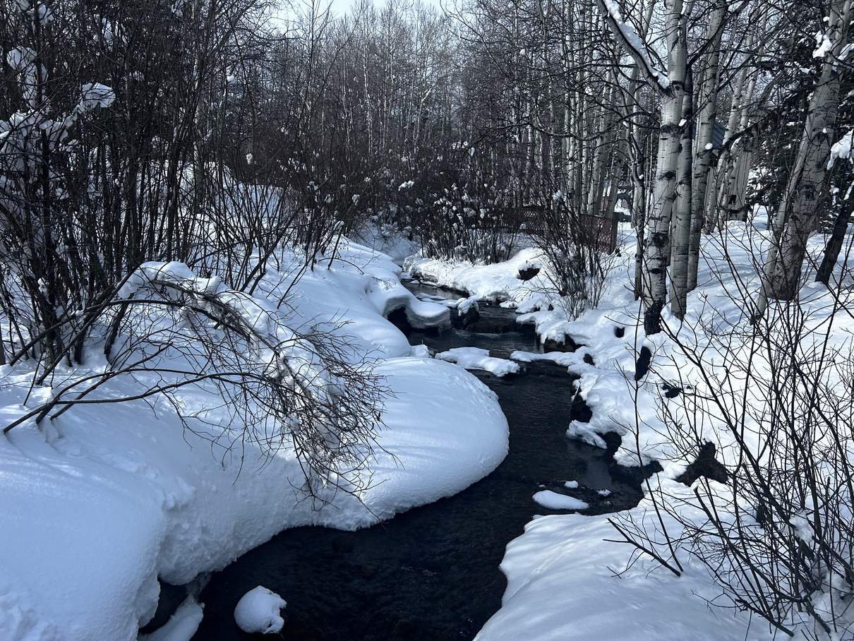 Image of Brush Creek in the wintertime.